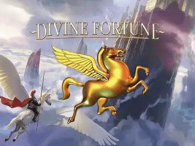 Divine Fortune online game logo by NetEnt on kyngscasino-de.de