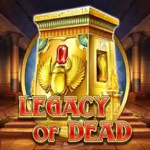 Official Slots logo: Legacy of Dead by Play'n GO at Kyngs Casino